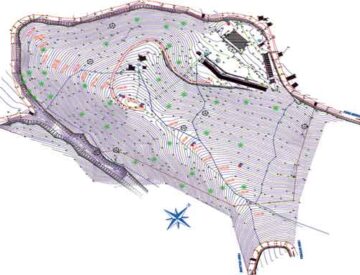 Levé topographique de la propriété de l’Association des Pères Jésuites du Burundi, « Partie réservée à l’ECOFO St Louis de Gonzague de Nyabiyogwa »